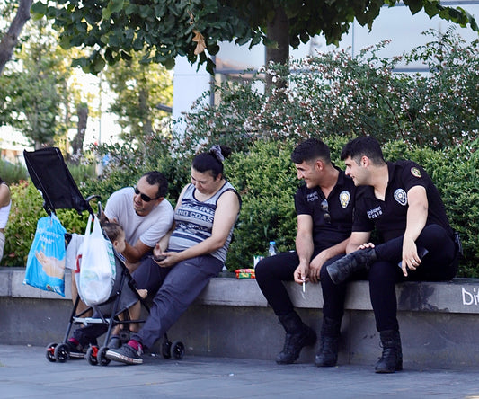 Spreading smiles,  Istanbul